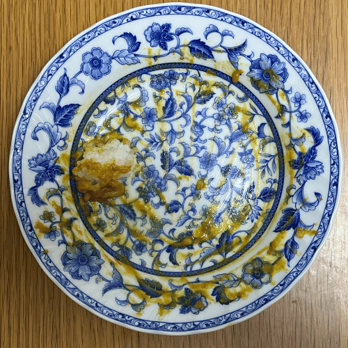 ほっぺがおちる！ お子さまポークカレー完食済み